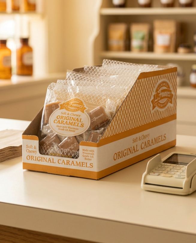 Original Caramels bulk display